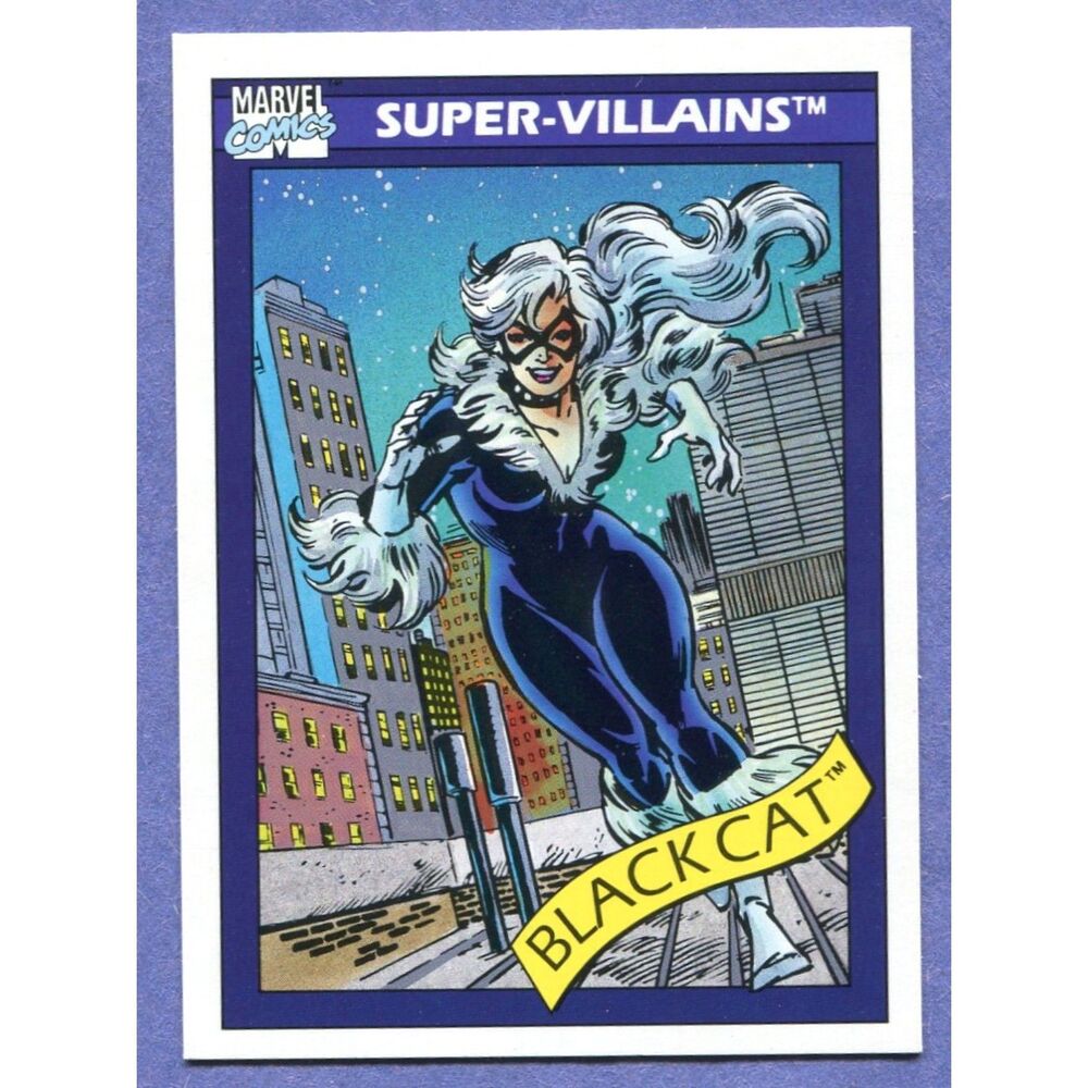 1990 Marvel Universe Card #72 Black Cat